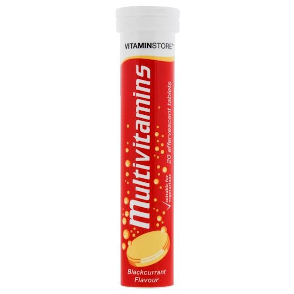 Vitamin Store Multivitamins 20 Blackcurrant Effervescent Tablets (Case of 6)