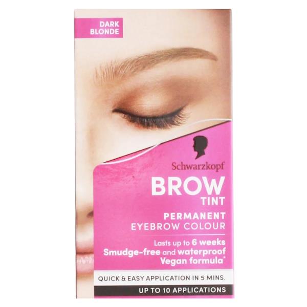 Schwarzkopf Brow Tint Permanent Eyebrow Colour Dark Blonde (Case of 3)