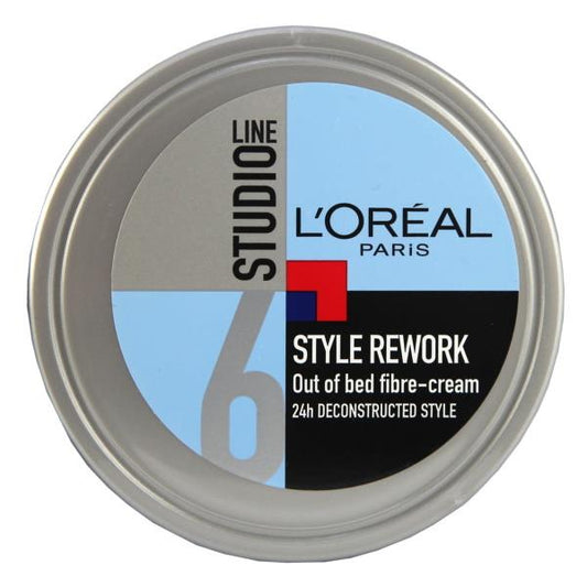 (LT) L'Oreal Studio Line Style Rework Out Of Bed Fibre Cream 150ml (Case of 6)