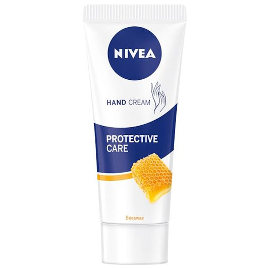 Nivea Hand Cream Protective Care Beeswax 75ml (Case of 6)