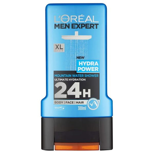 L'Oreal Men Expert Hydra Power Shower Gel 300ml (Case of 6)