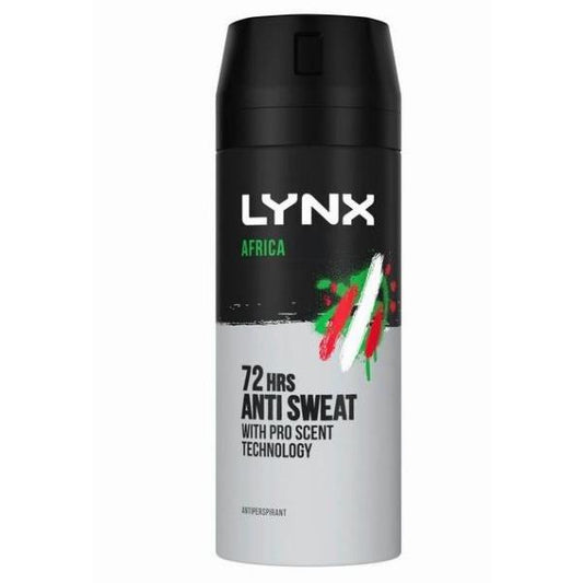 Lynx Africa Antiperspirant Spray 150ml (Case of 6)