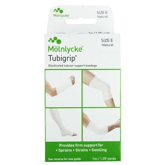 Tubigrip Elasticated Tubular Bandage Size E Natural 1 Metre (Case of 6)