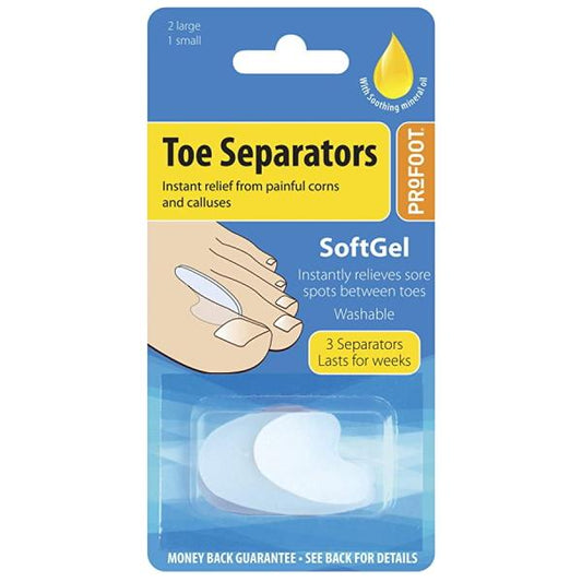 (LT) Profoot Toe Separators 2 Large 1 Small (Case of 6)