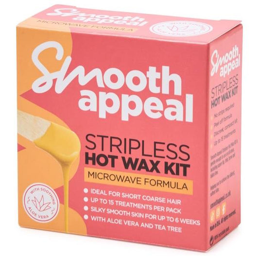 Smooth Appeal Stripless Hot Wax Kit Microwave Formula 40g (Case of 3)