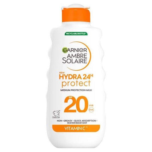 (LT) Garnier Ambre Solaire Hydra 24 Protect SPF20 Sun Lotion 175ml (Case of 6)