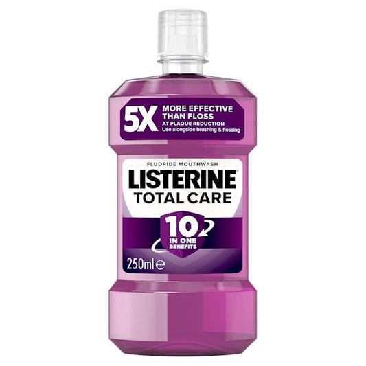 Listerine Fluoride Mouthwash Total Care 250ml (Case of 6)