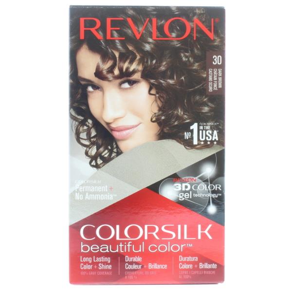 Revlon Colorsilk Permanent Colour 30 Dark Brown (Case of 3)