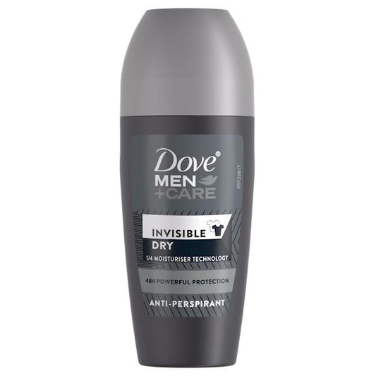 Dove Men Invisible Dry Anti-Perspirant Roll On 50ml (Case of 6)
