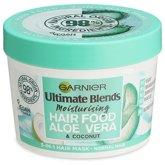 (LT) Garnier Ultimate Blends Moisturising Hair Food Aloe Vera & Coconut 400ml (Case of 6)