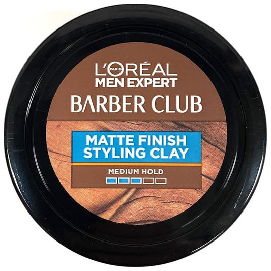 L'Oreal Men Expert Barber Club Matte Styling Clay 75ml (Case of 6)