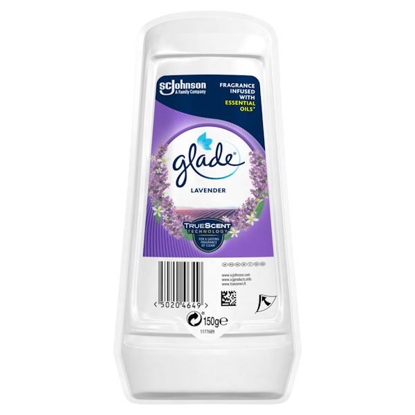 Glade Solid Gel Air Freshener Lavender 150g (Case of 8)