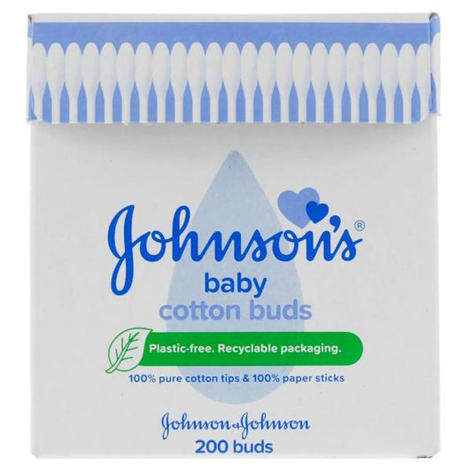 Johnson's Baby Cotton Buds 200 Buds (Case of 6)