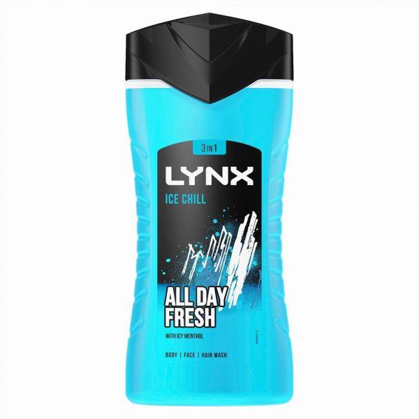 Lynx Ice Chill Bodywash 225ml (Case of 6)