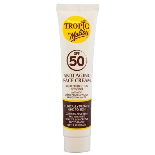 Malibu Tropic Anti Aging Face Cream SPF50 40ml (Case of 24)