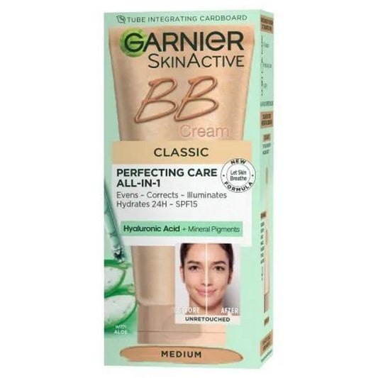 Garnier Skin Active BB Cream Classic SPF15 Medium 50ml (Case of 6)
