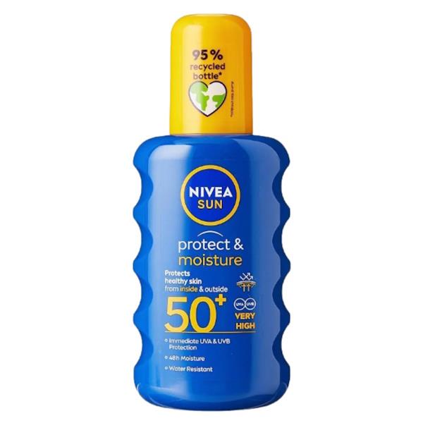 Nivea Sun Protect & Moisture Sun Spray SPF50+ 200ml (Case of 6)