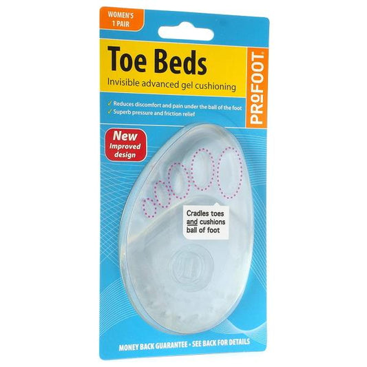 (LT) Profoot Toe Beds Invisible Advanced Gel Cushioning Women's One Pair (Case of 6)