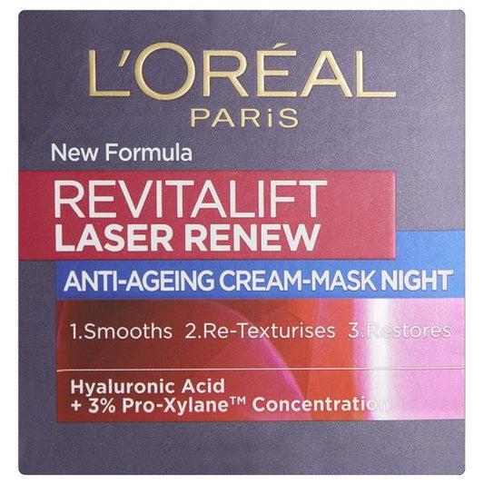 (LT) L'Oreal Revitalift Laser Renew Anti-Ageing Cream-Mask Night 50ml (Case of 6)