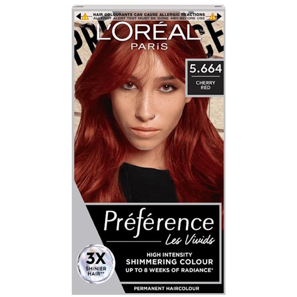 L'Oreal Preference Vivids 5.664 Cherry Red (Case of 3)