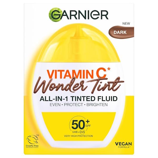 (LT) Garnier Vitamin C Wonder Tint All-in-1 Tinted Fluid Dark 40ml (Case of 6)