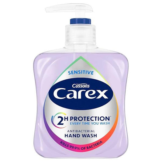 Carex Sensitive Antibacterial Handwash 250ml (Case of 6)