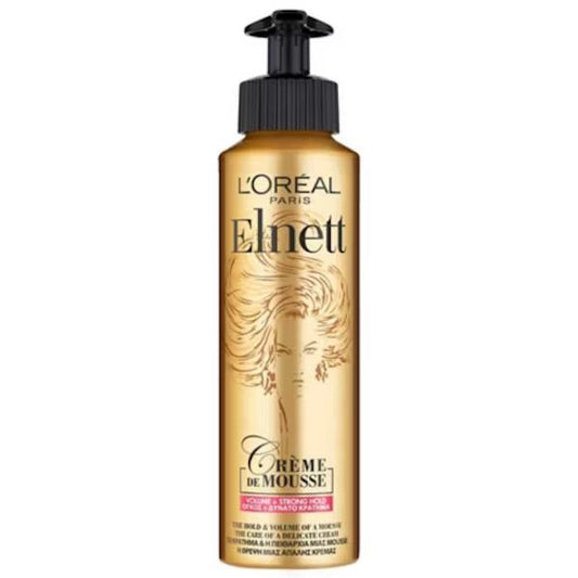 L'Oreal Elnett Satin Creme De Mousse Volume + Strong Hold 200ml (Case of 6)