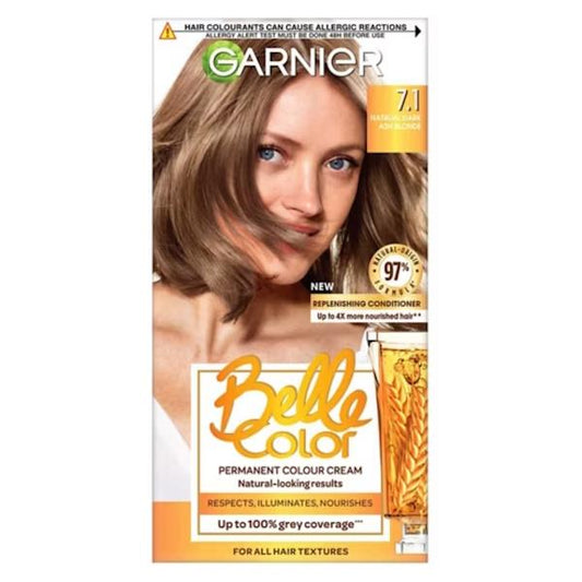 Garnier Belle Color Permanent Colour 7.1 Natural Dark Ash Blonde (Case of 3)