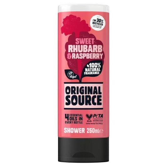 Original Source Sweet Rhubarb & Raspberry Shower Gel 250ml (Case of 6)