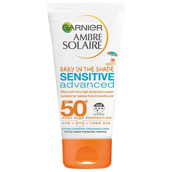 (LT) Garnier Ambre Solaire Baby In The Shade Sensitive Advanced SPF50+ Sun Protection Lotion 50ml (Case of 6)