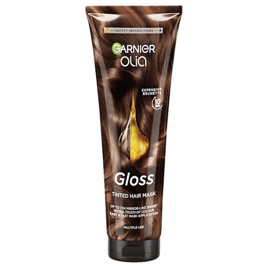 (LT) Garnier Olia Gloss Tinted Hair Mask Expensive Brunette 150ml (Case of 6)