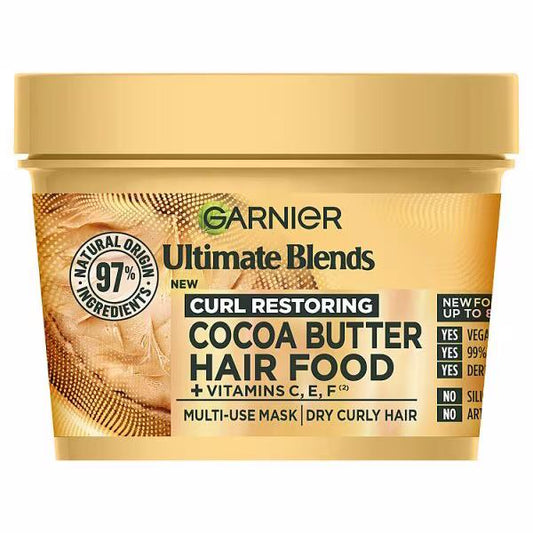 Garnier Ultimate Blends Hair Food Cocoa Butter Multi-Use Mask 400ml (Case of 6)