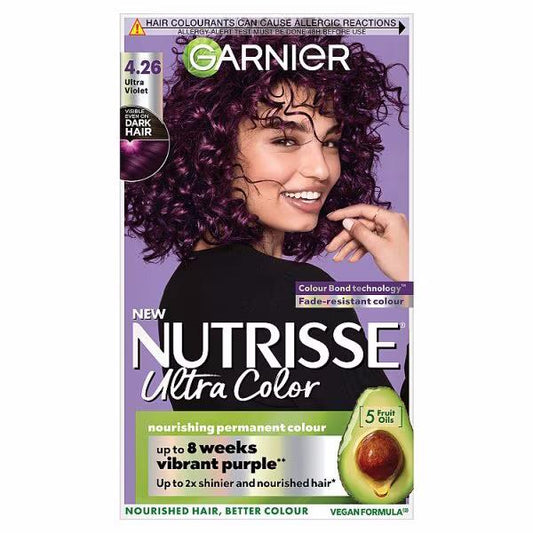 Garnier Nutrisse Ultra Color Permanent Colour 4.26 Ultra Violet (Case of 3)