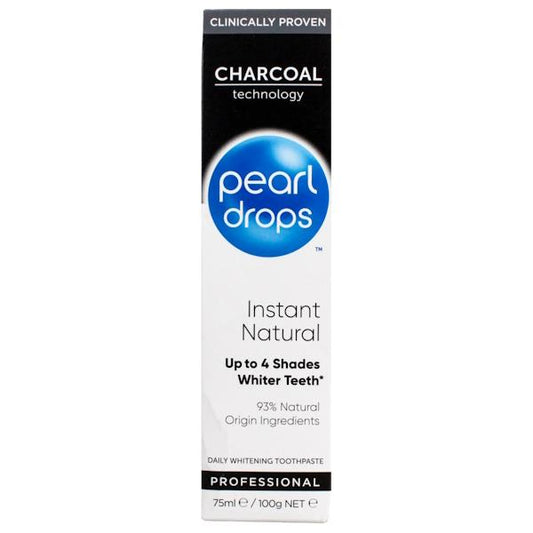 Pearl Drops Charcoal Instant Natural Toothpaste 75ml (Case of 6)