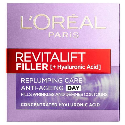 (LT) L'Oreal Revitalift Filler Replumping Care Anti-Ageing Day Cream 50ml (Case of 6)