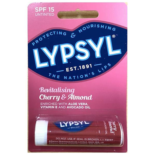 Lypsyl Revitalising Cherry & Almond SPF15 Untinted 4.6g (Case of 9)