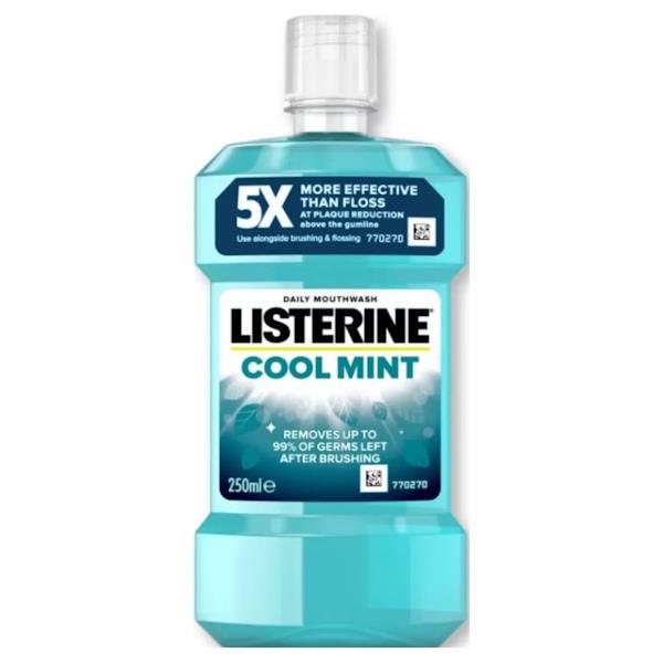 Listerine Daily Mouthwash Cool Mint 250ml (Case of 6)