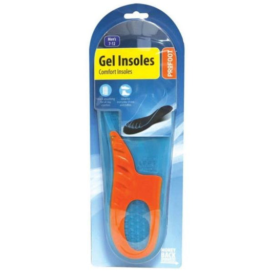 (LT) Profoot Comfort Gel Insoles Men's 1 Pair (Case of 4)