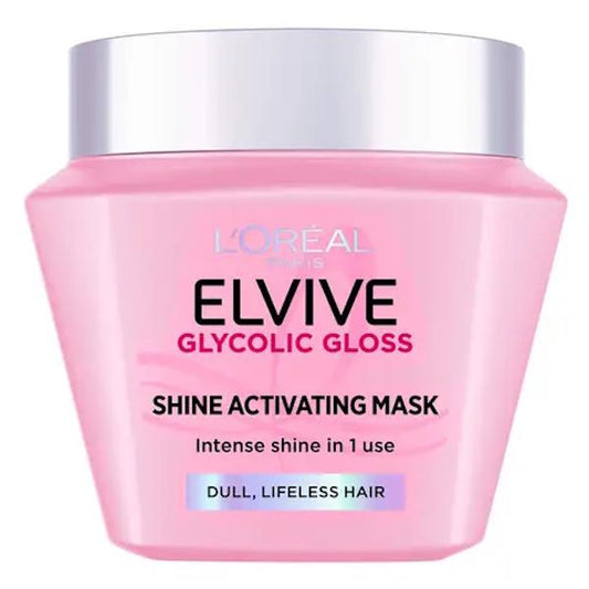 (LT) L'Oreal Elvive Glycolic Gloss Shine Activating Mask 300ml (Case of 6)
