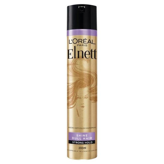 (LT) L'Oreal Elnett Hairspray Shine Dull Hair Strong Hold 200ml (Case of 6)