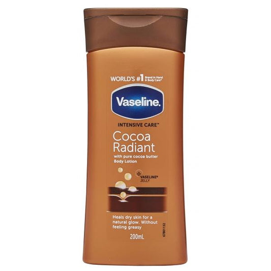 Vaseline Intensive Care Cocoa Radiant Body Lotion 200ml (Case of 6)