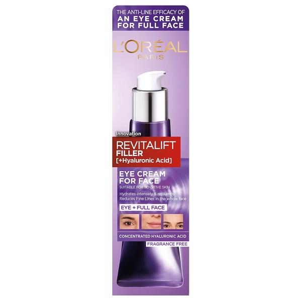 L'Oreal Revitalift Filler Eye Cream For Face 30ml (Case of 6)