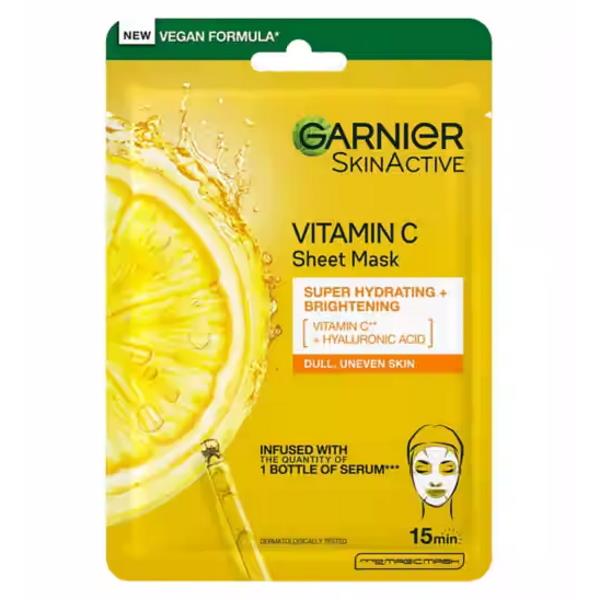 (LT) Garnier Skin Active Vitamin C Sheet Mask 28g (Case of 20)