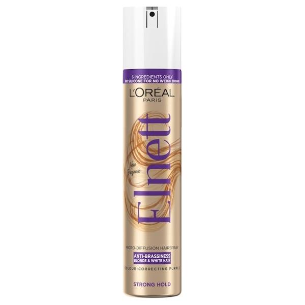 (LT) L'Oreal Elnett Micro-Diffusion Hairspray Anti-Brassiness Strong Hold 200ml (Case of 6)