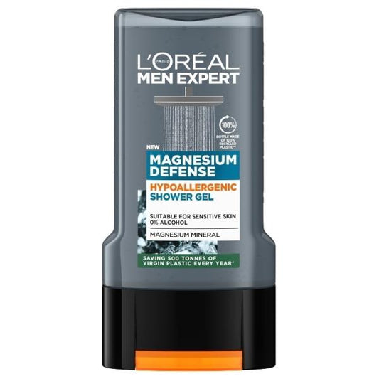 L'Oreal Men Expert Magnesium Defence Shower Gel 300ml (Case of 6)