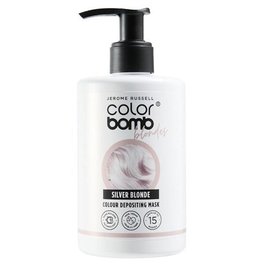 Jerome Russell Color Bomb Blondes Silver Blonde Colour Depositing Mask 300ml (Case of 6)