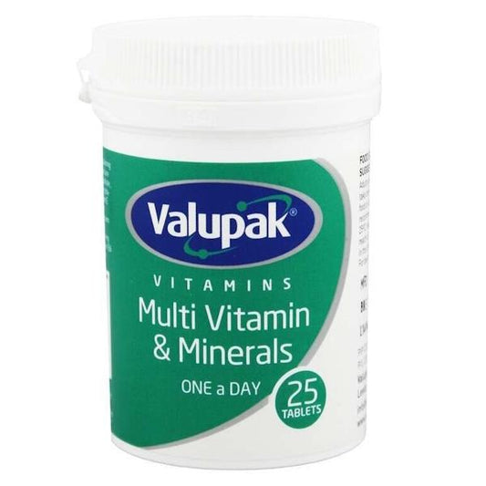 Valupak Vitamins Multivitamin & Minerals 25 OAD Tablets (Case of 6)