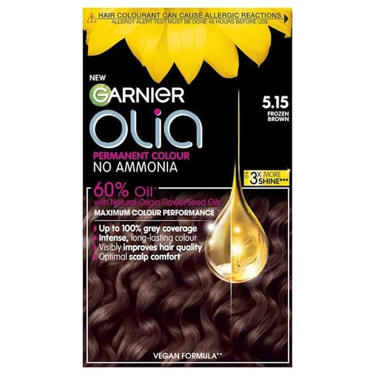Garnier Olia Permanent Hair Colour 5.15 Frozen Brown (Case of 3)