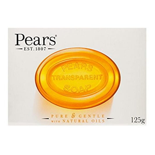 Pears Transparent Soap Pure & Gentle with Natural Oils 125g (Case of 12)