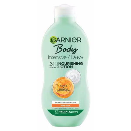 (LT) Garnier Body Intensive 7 Days Nourishing Lotion Mango Oil Dry Skin 400ml (Case of 6)